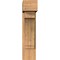 Ekena Millwork Imperial Block Smooth Bracket w/ Offset Brace, Western Red Cedar, 7 1/2"W x 20"D x 32"H BKT0806X20X32IMP05SWR - alternate 4